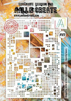 Aall & Create A4 STENCIL: Superbly Square  #109 - sabluuna
