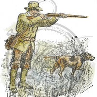 Vilda Stamps: Jägaren (metsästäjä) - leimasin