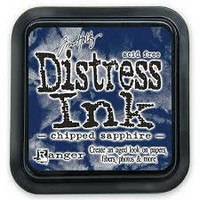 Distress Ink: Chipped Sapphire -mustetyyny