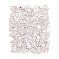 DP Craft Sequins - Opalescent White 9mm/ 15 g