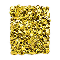 DP Craft Sequins - Metallic Yellow Gold 9mm/ 15 g
