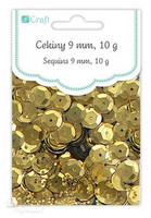 DP Craft Sequins - Pale Gold 9mm/ 10 g