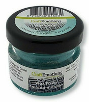 Craft Emotions Wax Paste: Colored Metallic Turquoise 30 ml - metallivaha