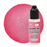 Couture Creations Alcohol Ink  Glitter Accents 12 ml :  Fuchsia  - alkoholimuste