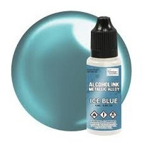 Couture Creations Alcohol Ink Metallic Alloy 12 ml :  Ice Blue - alkoholimuste