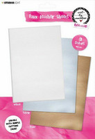 Studio Light A4 Leather Sheets: Art By Marlene ( Gold/Silver/White)