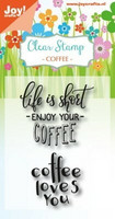 Joy Crafts: Coffee Txt - kirkas leimasinsetti