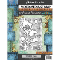 Stamperia: Sir Vagabond - Vintage Map  -leimasinsetti
