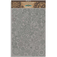 Stamperia Greyboard: Sir Vagabond  - Gears & Numbers A4 chipboard koristeet
