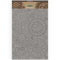 Stamperia Greyboard: Sir Vagabond  - Gears & Clocks A4 chipboard koristeet