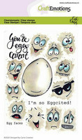 Craft Emotions: Carlas Creaties - Egg Faces - kirkas leimasinsetti