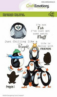 Craft Emotions: Carlas Creaties - Penquin 1 - kirkas leimasinsetti