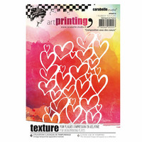 Carabelle Studio Texture Plate: Composition avec des coeurs