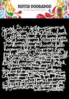 Dutch Doobadoo: Text 15x15 cm -sabluuna