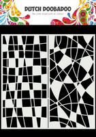 Dutch Doobadoo: Slimline Mosaic Line  21x21 cm -sabluuna