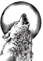 Crafty Individuals: Howling Wolf - unmounted leimasinsetti