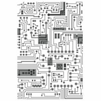 Sizzix 3D Texture Fades: Circuit  -kohokuviointikansio