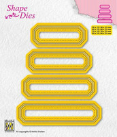 Shape Dies: Set of 4 tags #4 - stanssisetti