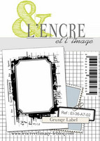 L’Encre et l’image: Grunge Label  -leimasin