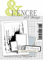 L’Encre et l’image: Grunge Postcard  -leimasin