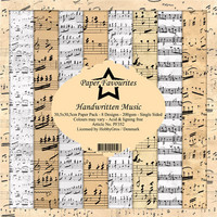 Paper Favourites: Handwritten Music 12x12 kokoelma