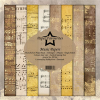 Paper Favourites: Music Papers 12x12 kokoelma