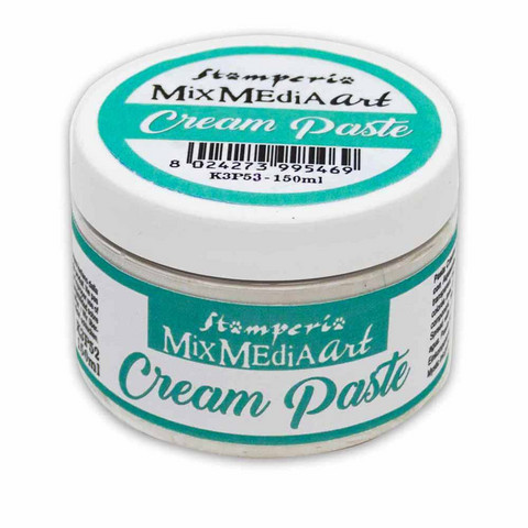 Stamperia Cream Paste White 150ml - kohopasta