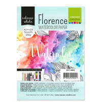 Vaessen Creative: Florence Smooth 200gsm akvarellipaperipakkaus A5/ 24 arkkia
