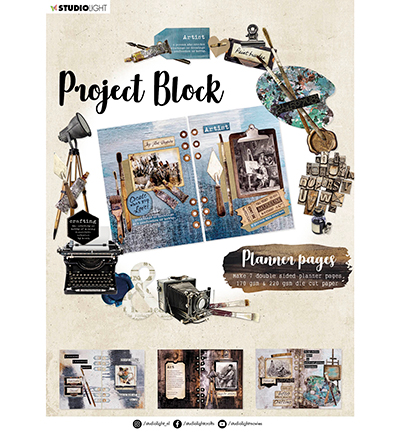 Studio Light: Project Book Planner Pages Artist’s Atelier Essentials   - kortintekokirja