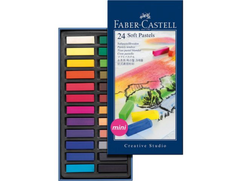 Faber-Castell Soft Pastel Crayon  Mini Set 24 kpl - kuivapastelliliidut