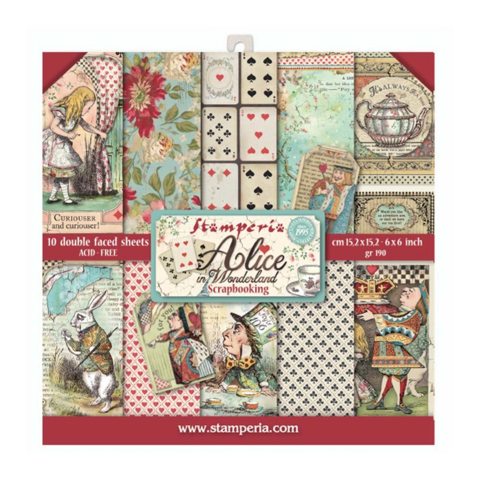 Stamperia: Alice 6x6 -paperikokoelma