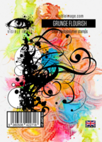Visible Image: Grunge Flourish  -leimasin