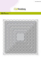 Craft Emotions Big Nesting Dies: Open Scallop Squares  - stanssisetti