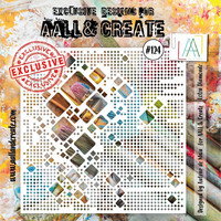 Aall & Create STENCIL Lotza Diamondz  #124 - sabluuna