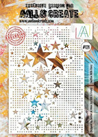 Aall & Create A4 STENCIL: Smitten With Stars  #121 - sabluuna