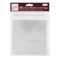 Anita's Square Clear Cellophane Card Bags