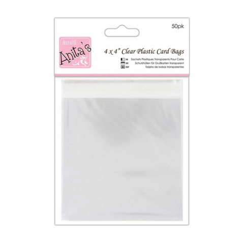Anita's 4x4 Clear Cellophane Card Bags