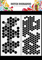 Dutch Doobadoo: Honeycomb  Slimline 21x21 cm -sabluuna