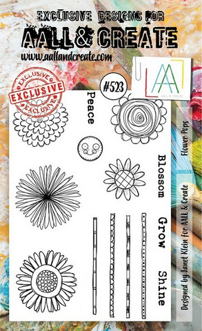 Aall & Create: Flower Pops  #523  - leimasinsetti