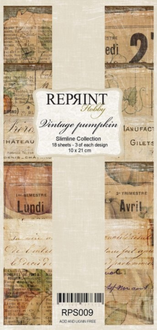 Reprint: Vintage Pumpkin Slimline - paperikokoelma