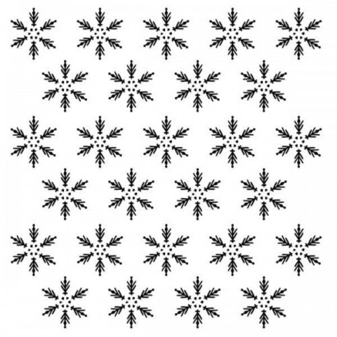 13arts: Snowflakes 6 x 6 -sabluuna