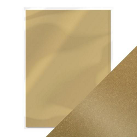 Pearlecent Cardstock A4: Majestic Gold - helmiäiskartonkipakkaus