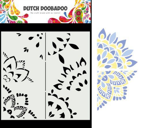 Dutch Doobadoo: Mandala A 21x21 cm -sabluuna