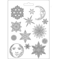 Stamperia Soft Mould A4: Snowflakes