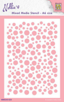 Nellies Choice Mixed Media A6  Stencil  : Bubbles 2 -sabluuna