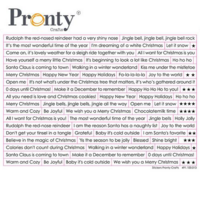 Pronty: Christmas Text A5 - tarra-arkki