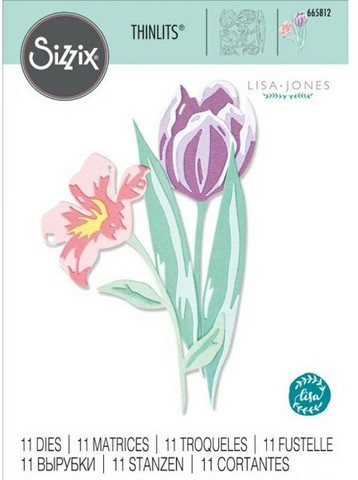 Sizzix Thinlits: Layered Spring Flowers  -stanssisetti