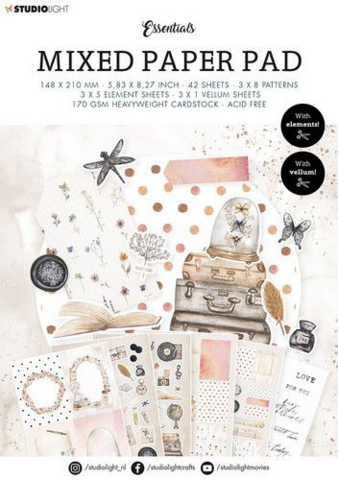 Studio Light A5  Mixed Paper Pad #12 - paperikko