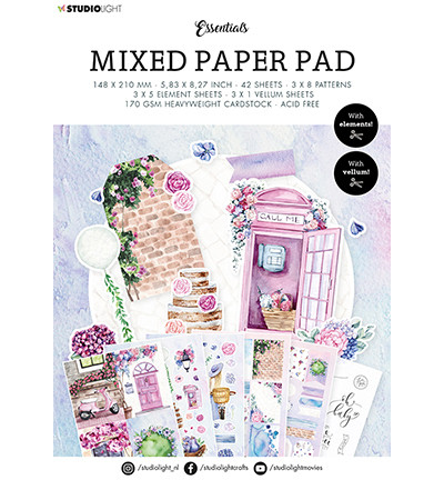 Studio Light A5  Mixed Paper Pad #15 -  paperikko