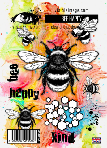 Visible Image: Bee Happy A6 -leimasinsetti